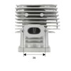 cylingcolors Cylinder + Piston + Segment Compatible with Brush Cutter