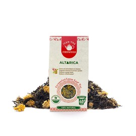 Altarica Siberian Natural Wild Ivan Chai Fireweed Willowherb Fermented Long Loose Leaf Tea Loose with Calendula & Mint Blend 50g/ 1.76oz