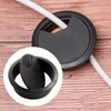 2 Pcs 60mm Desk Cable Grommets - Black Desk Cord