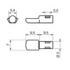 Design61 Set of 20 Shelf Supports 5 mm Shelf Supports