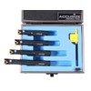 Accusize Industrial Tools 4 Pc 1/2'' Round Shank Indexable Boring