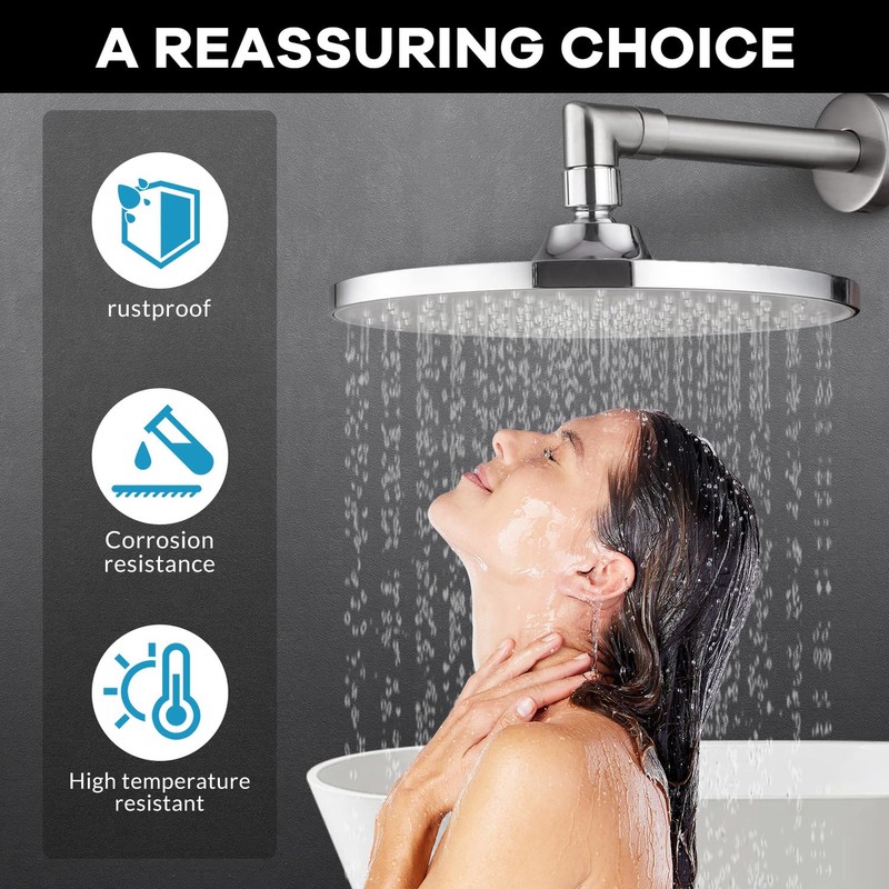 Shower Head Elbow Adapter, All Metal Handheld & Wall-Mounted Shower