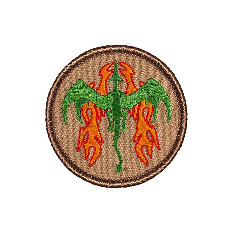 Emerald Green Dragon Patrol Patch - 2" Round!