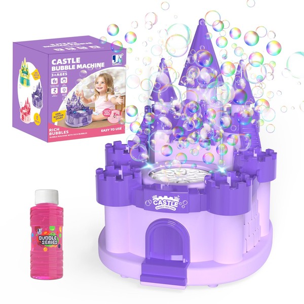 Babuloo Castle Bubble Machine for Kids, Automatic Bubble Maker Toys