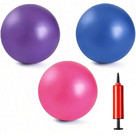 MoldFun Mini Exercise Balls with Air Pump - 3 Pack for Fitness