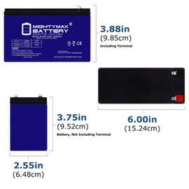Mighty Max Battery 12V 7AH Gel F1 Replacement Battery Compatible with Multilink FlexPower 300 Power Module - 10 Pack