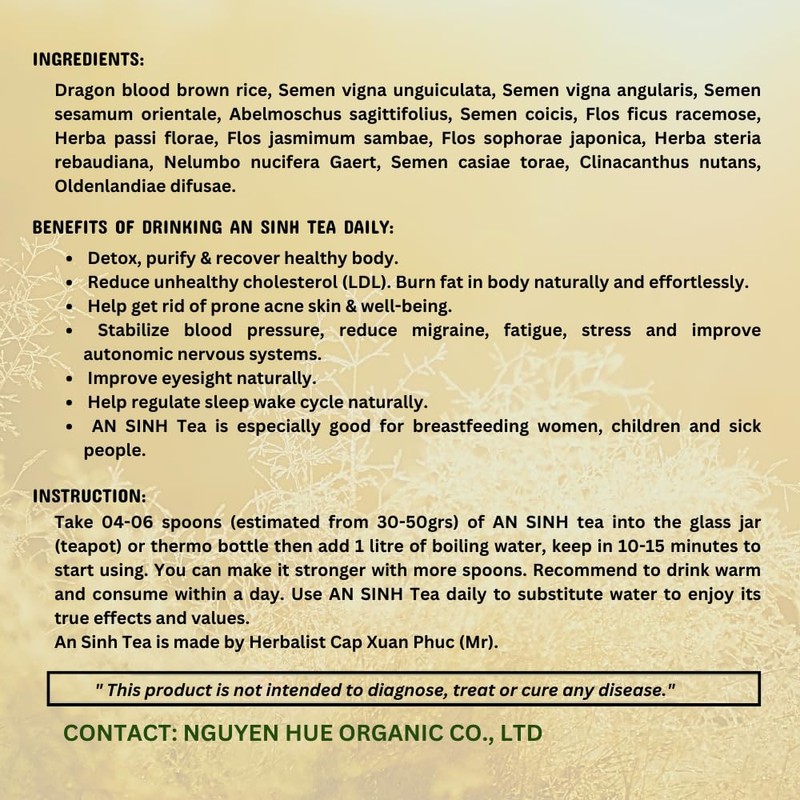 An Sinh Tea Herbal Tea Variety Pack - Liver Detox