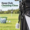 Golf Club Cleaning Brush with Lid, Dual-Sided Brush and Groove