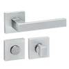 Aperit Door Handle: Stainless Steel Door Handle Pair with Toilet