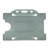 Identity-Plus: Grey Rigid Open Faced Landscape ID Card Badge Pass