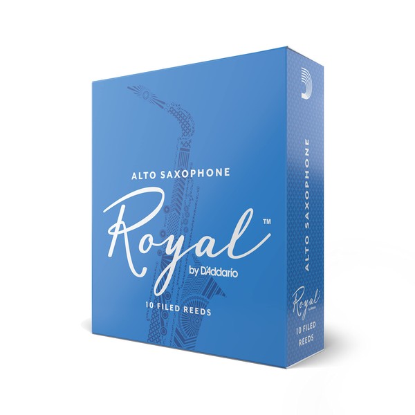 Rico Royal Saxophone Reeds - Alto Sax Reeds with Strong Spine - Alto Saxophone Reeds Great for Classical or Jazz - Strength 2.5, 10-pack