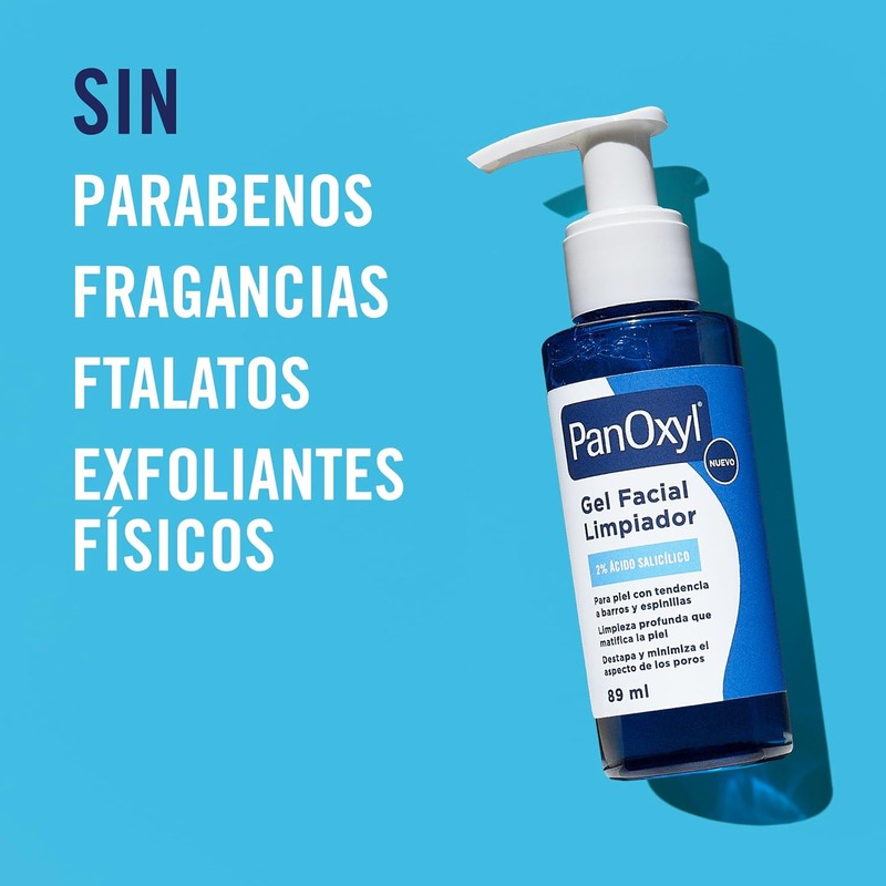 PanOxyl Gel de Limpieza con 2% Ácido Salicílico 89 ml