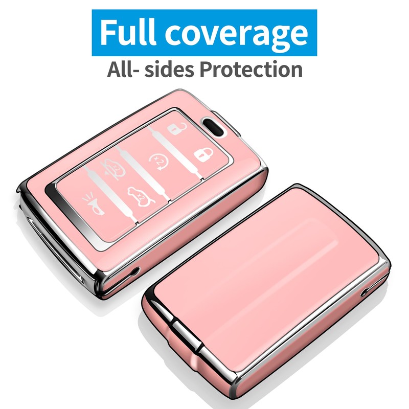 Tukellen for Jeep Key Fob Cover Soft TPU Full Protection