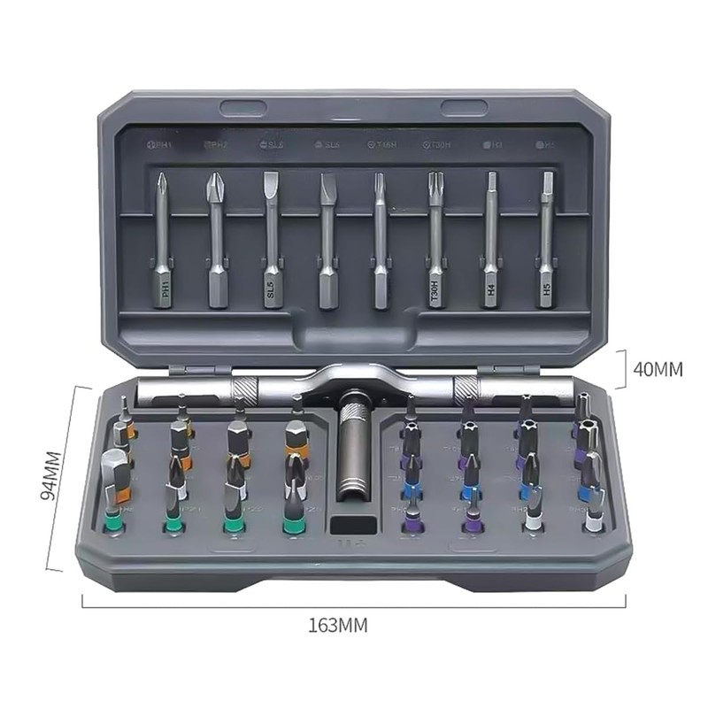 Enwye 42 in 1 Ratchet Screwdriver Set High Hardness Chrome