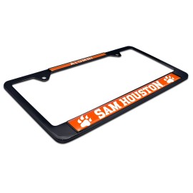 Sam Houston Bearkats alumni black metal license plate frame
