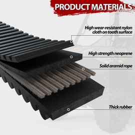 1PZ DBE-S6L 3211218 CVT Drive Belt for 2020+ Polaris Ranger 1000/1000 Crew/Pro XD/XD Crew Smooth Engagement Built for High Temps and Extreme Abuse