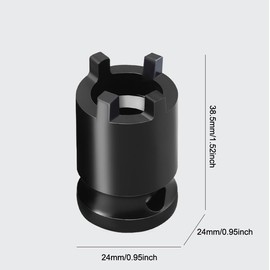 TorSor 2 Pack Angle Grinder Wrench Attachment with 1/2 inch Socket Adapter 4 Pin Driver Spanner for Cordless Impact Wrenches Power Tool 100mm 4'' Disc Grinders Flange Nuts 30mm Outer Lock Nut