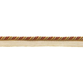 DecoPro Orange Gold Pink 3/16" Decorative Lip Cord Cinnamon Toast [By The Yard]