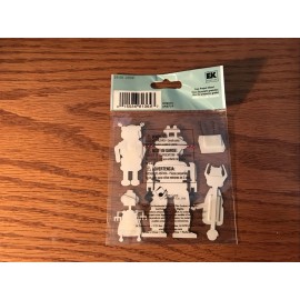 Jolee's RARE Jolees Robots w/ Remote Boys Toys Robot Kids 3D Card Scrapbook Stickers