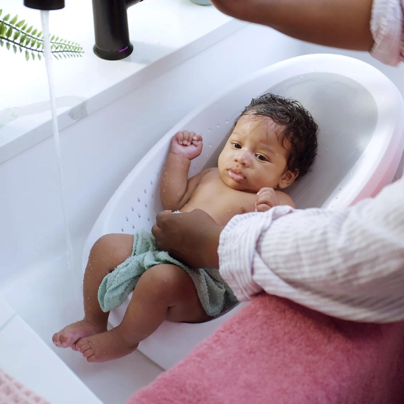Ingenuity Easy Rinse Bather Baby Bath Seat, Non-Slip Soft Support,