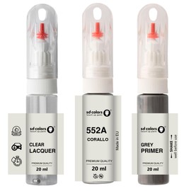 SD COLORS Corallo 552A Ausbesserungslack, 20 ML, praktischer Pinsel zur Reparatur von Kratzern (Farbe, Grundierung und Lack)