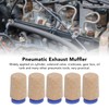 5Pcs Pneumatic Exhaust Muffler Pipe Connection Noise Filter Brass Silencer