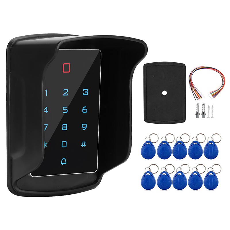 T12 Touch Keyboard Access Control Machine with Waterproof Cover and