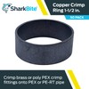 SharkBite 1-1/2 Inch Copper Crimp Rings, Pack of 50, PEX