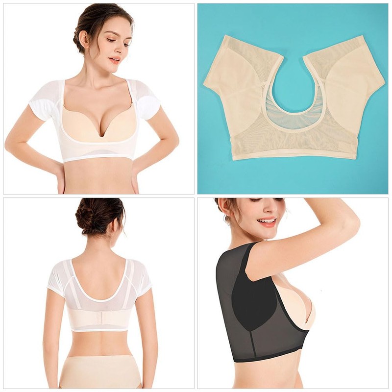 Healifty 3 Pcs Underarm Sweat Vest Underarm Sweat Guard Washable