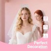 Kit Bride Despedida De Soltera White: Velo Diadema Novia