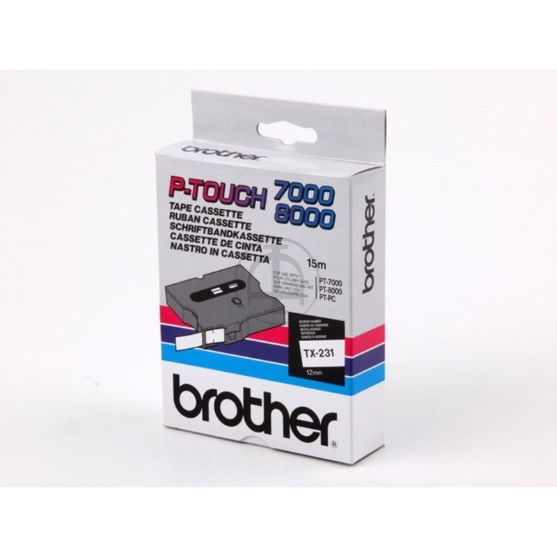 Brother Original) Brother P-Touch 8000 (Labelling Tape – Black on