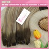 YoungSee Invisible Wire Hair Extensions Human Hair Brown Ombre Fish