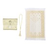Anlising Muslim Prayer Mat with Prayer Beads and Fabric Bag,