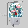 Uiaoiais Night Light Plug into Wall with Flamingo and Palm