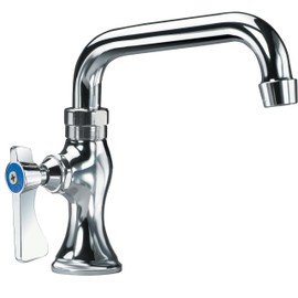 Krowne 16-108L Krowne Silver Series Single Pantry Faucet, Deck Mount, 6" Swing spout, 1/2" NPS Male inlets, fits 3/4" Hole, 1/4" NPT Union Tailpiece, Anti-Splash Aerator, Low Lead Compliant​‌​​‌