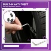 Deselen Brass Tire Valve Stems (4-Pack) SecureLock TPMS Compatible -
