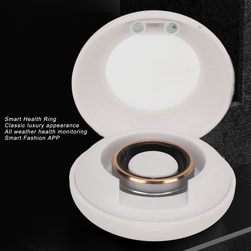 Smart Ring Fitness Tracker Ceramic Stainless Steel Sleep Monitoring Camera