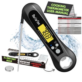 Meat Thermometer Digital, Instant Read Meat Thermometer,Food Thermometer for Cooking, Meat Thermometer Probe, Quick Read Thermometer, Candy Thermometer Digital, BBQ Meat Thermometer by MacCarTine