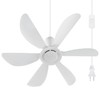 Roodike 22.5" Plug in Ceiling Fan for Outdoor Gazebo Patio