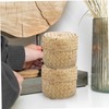MAGICLULU Handmade Woven Straw Flower Basket for Valentines Storage Box