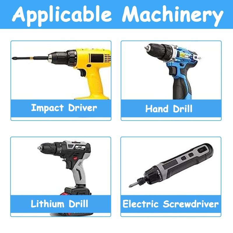 12 Pcs Screwdriver Bit Set, Magnetic Screw Driver Power Drill