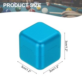 PATIKIL Magnetic Chalk Holder for Billiard Aluminum Pool Chalk Holder Billiard Cue Chalk Chip Case Snooker Sports Accessories Blue
