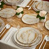 Marble Design Disposable Dinner Plates For Party (10 Pc) Heavy