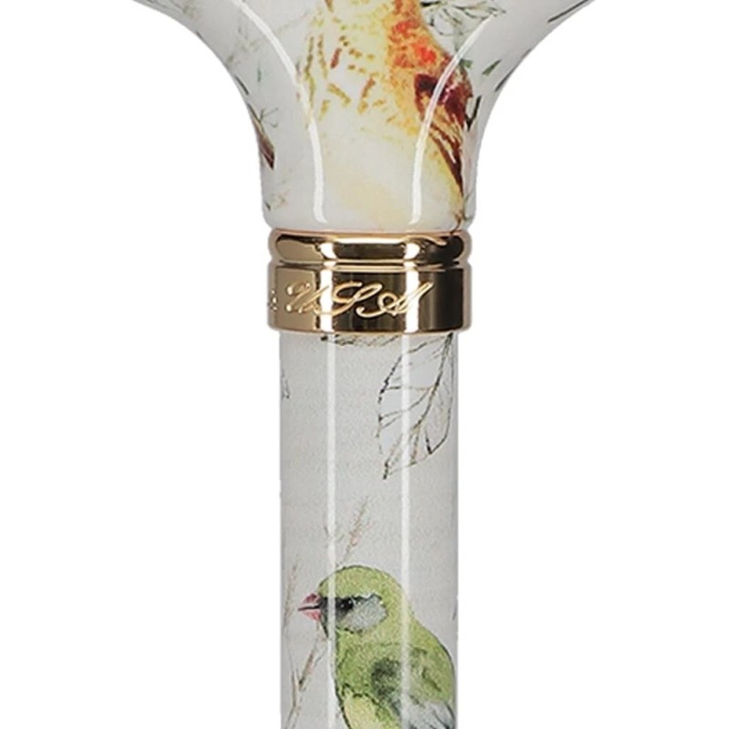 Royal RC Canes Watercolor Bird Designer Derby Adjustable Cane