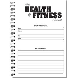 Cherry 12 Week Health and Fitness Journal/Food and Exercise Tracker Wirobound with Yoga Cover on Premium 120gsm Paper A5 (210 x 148 millimetres) 55 Double Sided Sheets per Book