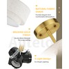AUTELO 3-Light Drum Semi Flush Mount Ceiling Light Fixture, 12