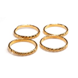 Deccani Handicrafts Daily Use Metal Alloy (Panchaloha) Toe Ring for Women- Single Round with Diagonal Cut