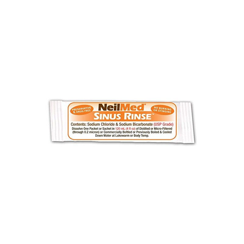 NeilMed's Sinus Rinse Pre-Mixed Pediatric Packets, 120-Count Boxes (Pack of