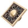 Floor Drain Metal Squared Retro Style Water Drainage Shower Drain