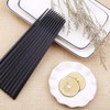 TOTKEN Chopsticks, 5 Pairs Reusable Black Dishwasher Safe Non-Slip Chopsticks